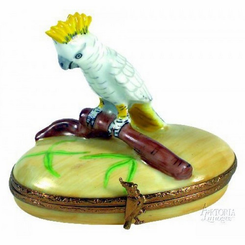 Artoria Cockatoo: Yellow Crest Limoges Box