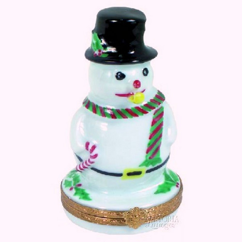 Artoria Snowman Limoges Box