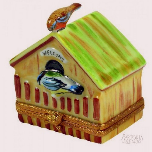 Artoria Birdhouse Limoges Box