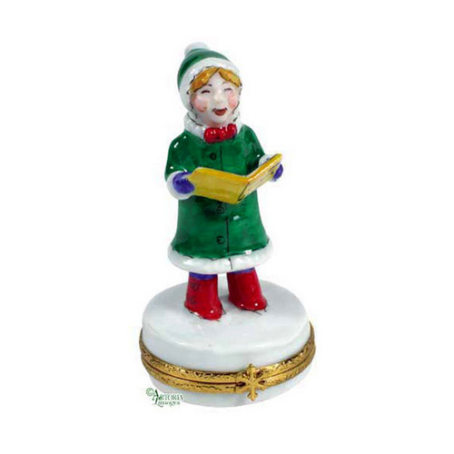 Artoria Christmas Caroler Limoges Box