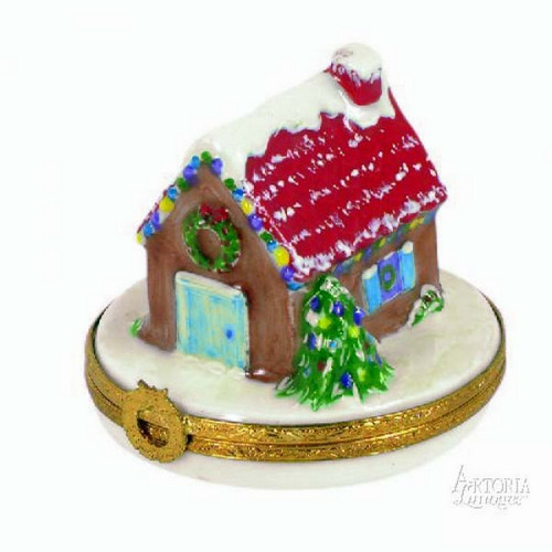 Artoria House with Christmas Lights Limoges Box