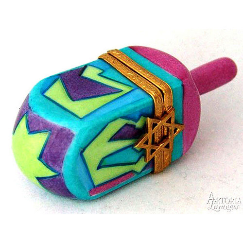 Artoria Colorful Dreidel Limoges Box