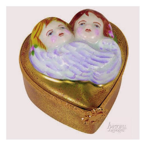 Artoria Cherubs Limoges Box