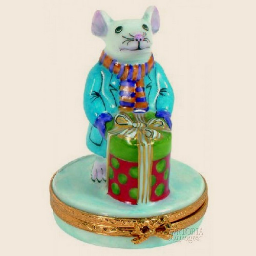 Artoria Mouse Bearing Gift Limoges Box