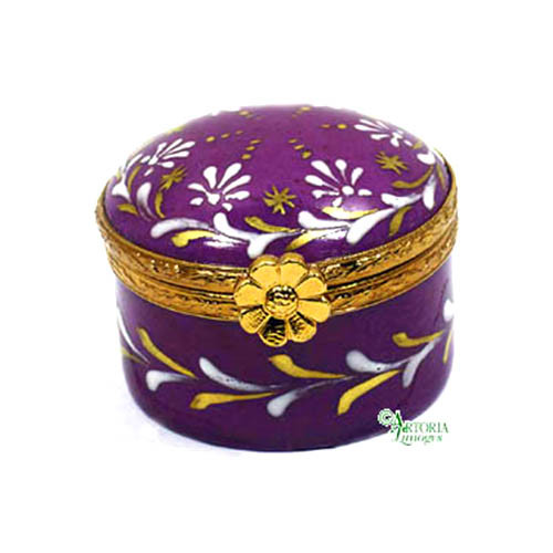 Artoria Small Round Limoges Box