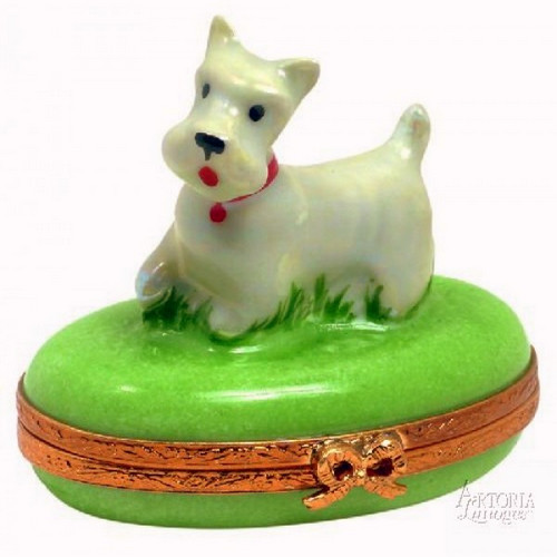 Artoria Westie Dog Limoges Box