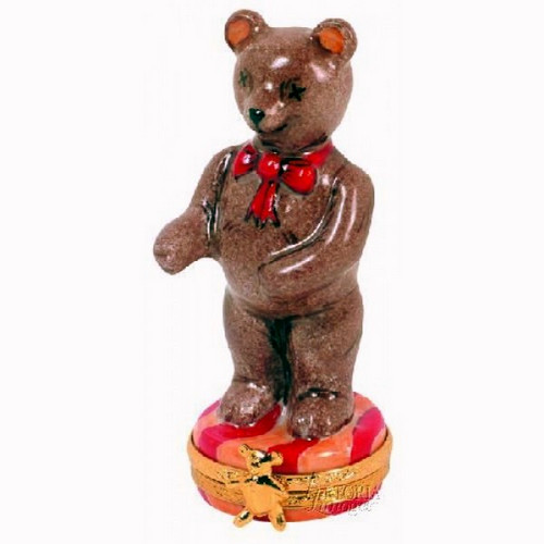 Artoria Standing Teddy Bear Limoges Box