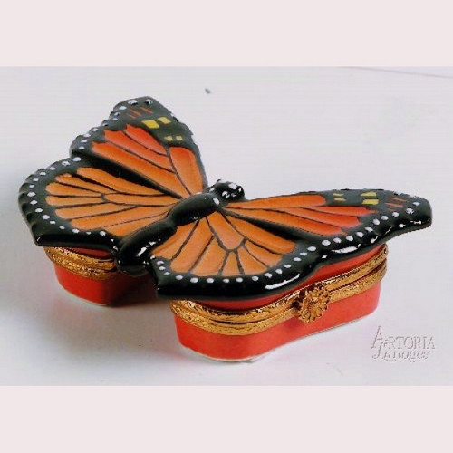 Artoria Monarch Butterfly Limoges Box