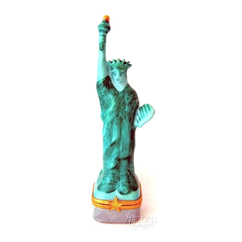 Artoria Statue of Liberty:Green/Blue Limoges Box