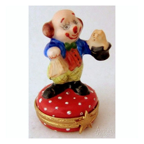 Artoria Clown with Hat Limoges Box