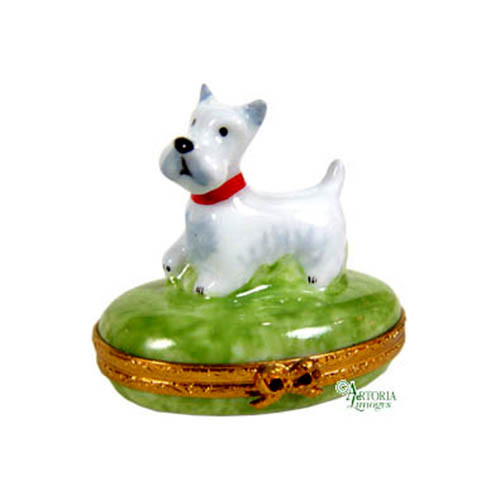 Artoria Terrier Limoges Box