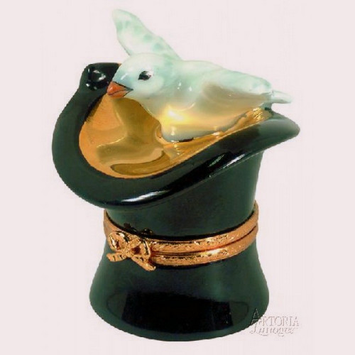 Artoria Magician's Hat with Dove Limoges Box