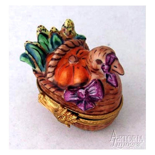 Artoria Turkey Basket Limoges Box