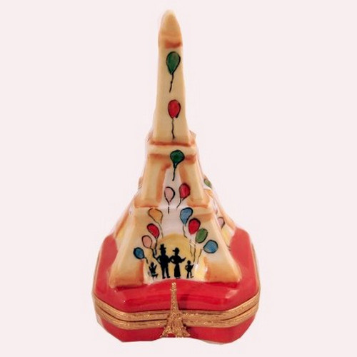 Artoria Eiffel Tower with Balloons Limoges Box