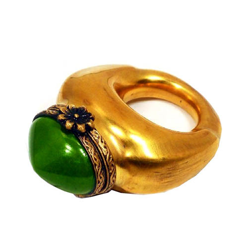 Artoria Ring: Green/Gold Limoges Box