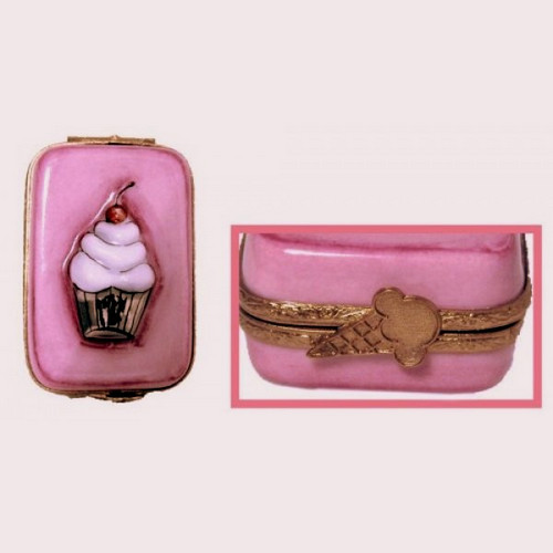 Artoria Ice Cream Sundae on Pink Box Limoges Box