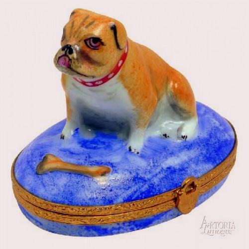 Artoria English Bulldog Limoges Box