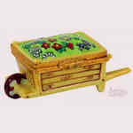 Artoria Wheel Barrow: Wood with Flower