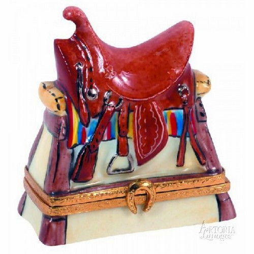 Artoria Western Saddle Limoges Box