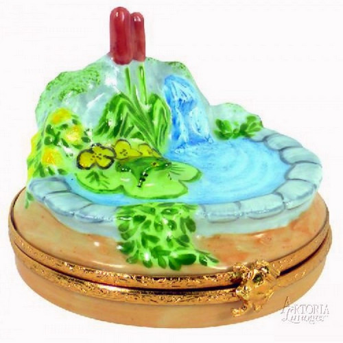 Artoria Frog Pond Limoges Box