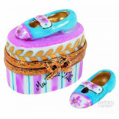 Artoria Mary Jane Shoes: Baby Blue Limoges Box