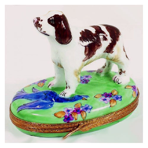 Artoria Springer Spaniel Limoges Box