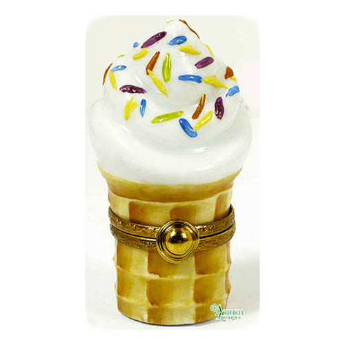 Artoria Ice Cream Cone with Sprinkles Limoges Box
