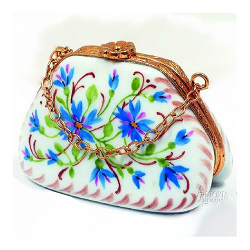 Artoria Purse with Chain Limoges Box