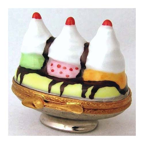 Artoria Chocolate Banana Split Limoges Box