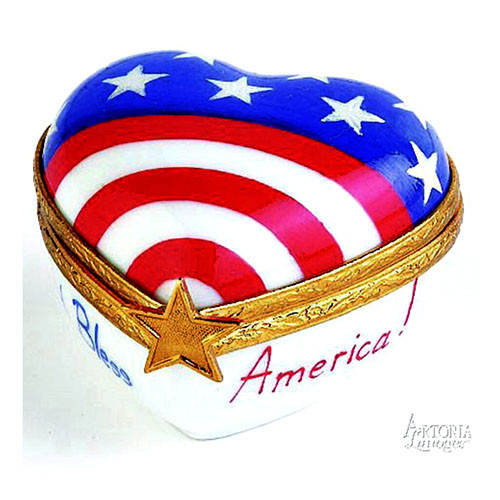 Artoria American Heart Limoges Box