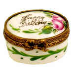 Chamart Happy Birthday Miniature Oval