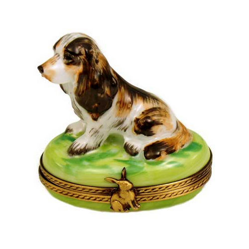 Chamart Cocker Spaniel Dog Limoges Box