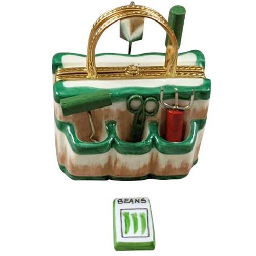 Rochard Garden Bag with Tools Limoges Box