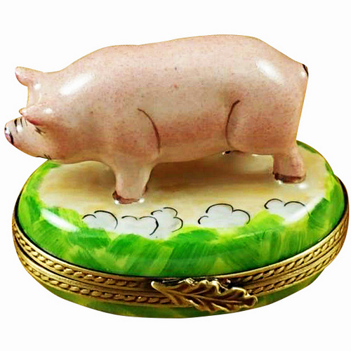 Rochard Pig Limoges Box