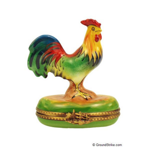 Rochard Rooster Limoges Box