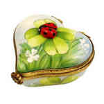 Rochard Ladybug on Heart with Clover