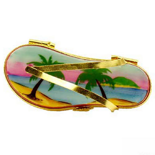 Rochard Flip Flop Tropical Limoges Box