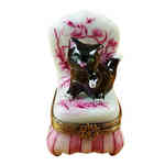 Rochard Black Cat on Toile Chair