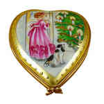 Rochard Studio Collection - Heart Little Girl Christmas Tree and Dog