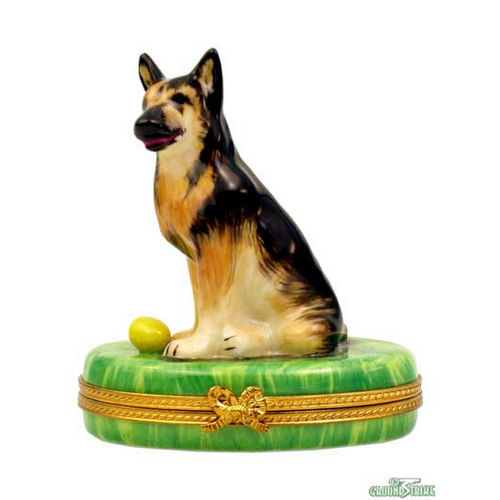 Rochard German Shepherd Limoges Box