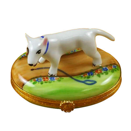 Rochard Bull Terrier Limoges Box