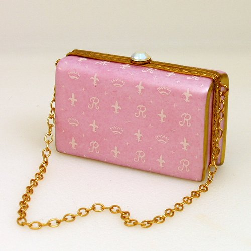 Rochard Pink Evening Bag Limoges Box