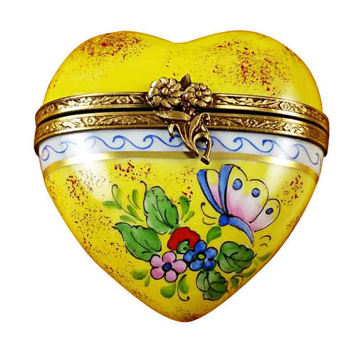 Rochard Butterfly Heart Limoges Box