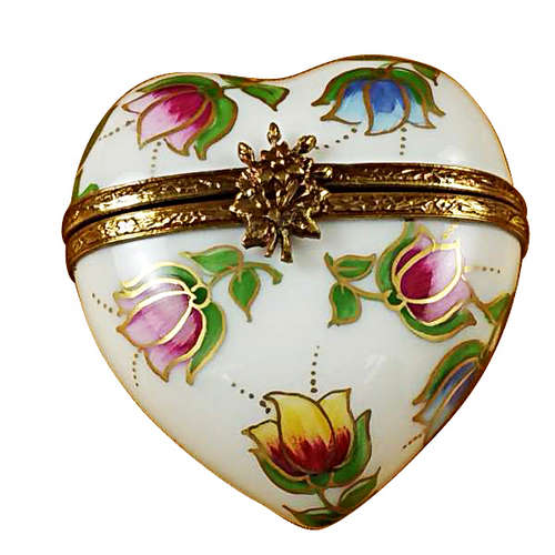 Rochard Heart - Tulips Limoges Box
