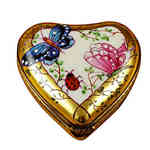 Rochard Heart-Butterfly on Gold Base