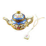 Rochard Teapot Blue Scales with Tea Bag