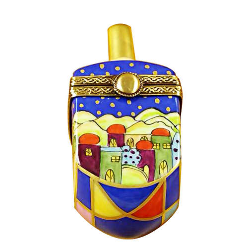 Rochard Jerusalem Scene Dreidel Limoges Box