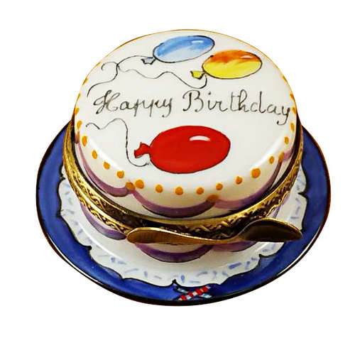 Rochard Vanilla Birthday Cake Limoges Box
