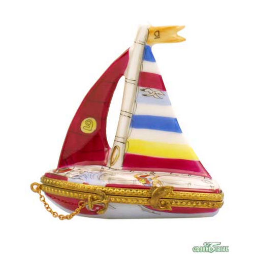 Rochard Sailboat Limoges Box