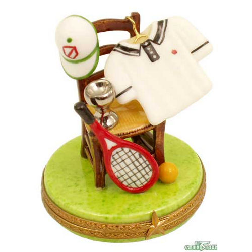 Rochard Tennis Chair with Accessories Limoges Box